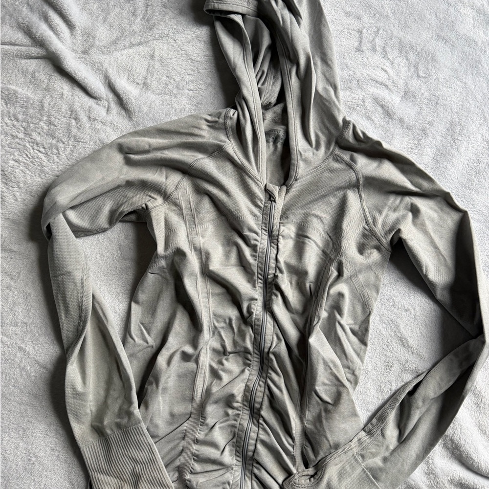 Athleta Women's Light Gray Hooded Jacket